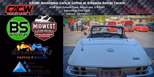 CACW: September Cars & Coffee at Sideouts Sports Tavern