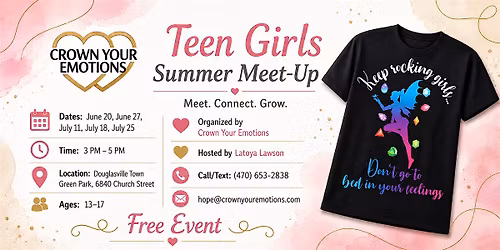 Teen Girls Summer Meet\u2011Up: Confidence & Connection