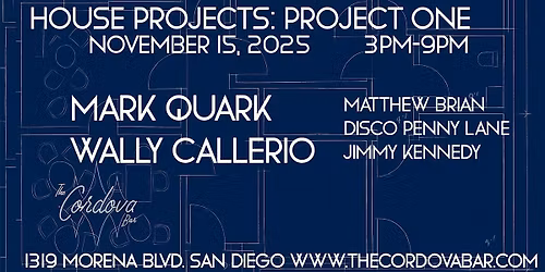 House Projects Presents: Project 1 - The Cordova Bar