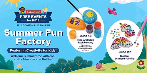 Free Kids Event: Summer Fun Factory Feat. Creativity for Kids\u00ae(Friendswood)