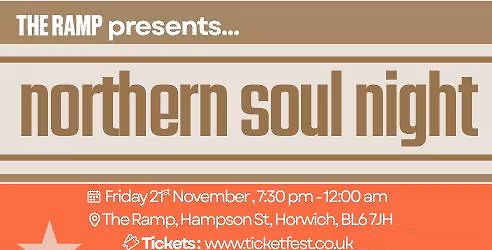 The Ramp presents a night of Northern Soul.