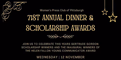 Women's Press Club of Pittsburgh 71st Annual Dinner & Scholarship Awards