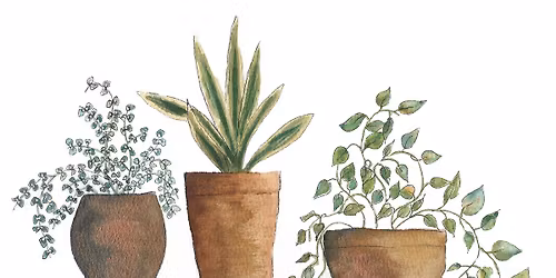 Plants in Pots \u2013 Watercolor Class