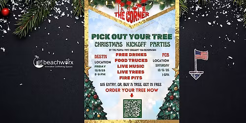 The Corner Pcb, Pick out your tree, Christmas kickoff!!!