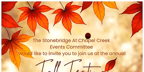 Stonebridge at Chapel Creek's Annual Fall Festival Craft Fair and Holiday Market