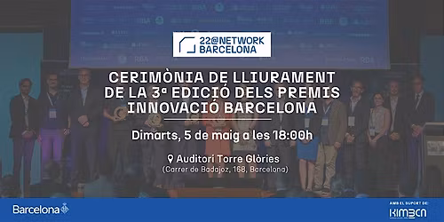 Cerim\u00f2nia de lliurament de la 3a edici\u00f3 dels Premis Innovaci\u00f3 Barcelona