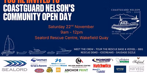Coastguard Nelson\u2019s 50th Anniversary Community Open Day