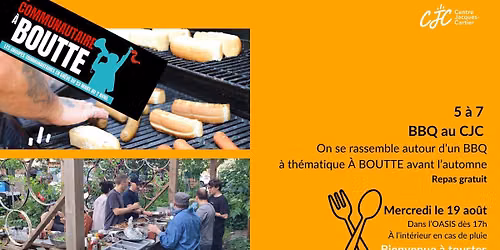 5 \u00e0 7 BBQ \u00c0 BOUTTE au CJC