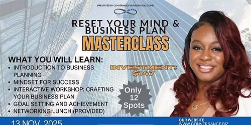 Reset Your Business Plan and Mindset Masterclass