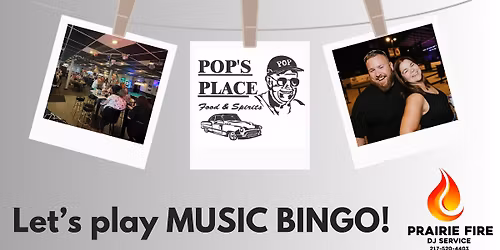 FREE Music Bingo at Pop's Place