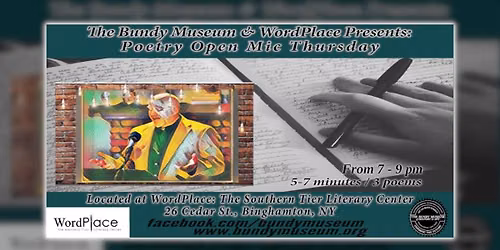 Poetry Open Mic Thursday at WordPlace: The Southern Tier Literary Center (updated)