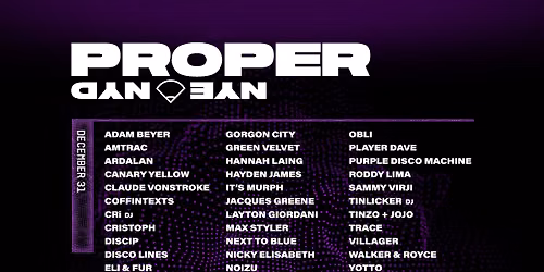 CRSSD Proper NYE  - Thursday at PETCO Park