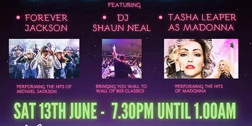 The Hope Charity Nights presents.....A Tribute to the 80's