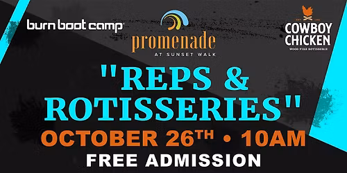 "Reps & Rotisseries" with Burn Boot Camp & Cowboy Chicken - Oct. 26th