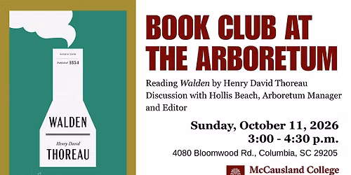 USC Belser Arboretum Book Club: "Walden" by Henry David Thoreau