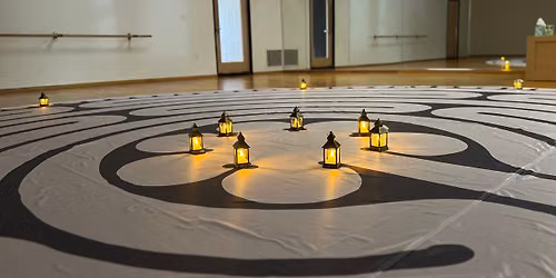 Blue Moon Labyrinth and Sacred Wave Gong Journey at The Prana Yoga Studio Ann Arbor