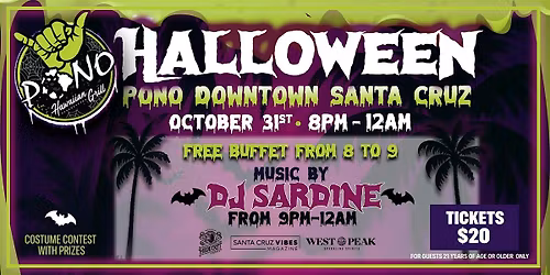 Pono Hawaiian Grill Halloween Party