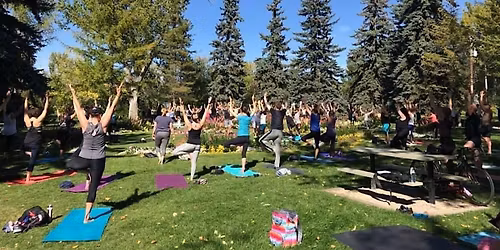 Outdoor Yoga Every Sunday at 1pm in SW Calgary's Stanley Park (Flower Beds)