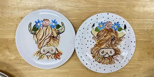 Paint Pottery with Goats & Highland Cows