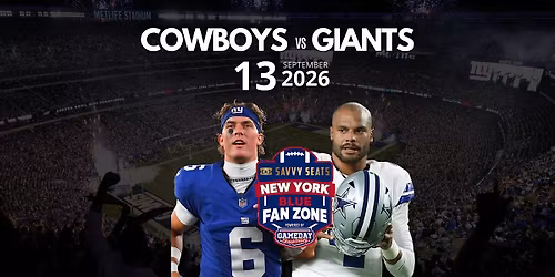 Giants vs. Cowboys Fan Zone at MetLife: Food, Drinks & Game Day Vibes!