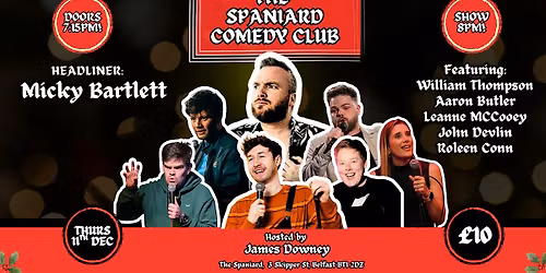 Spaniard Comedy Club: Micky Bartlett & Friends