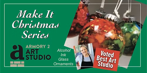 Alcohol Ink  Glass Ornaments - Make It Christmas