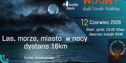 Nocny rajd nordic walking \/ trekking