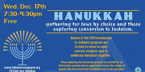 Hanukkah gathering for Jews by choice and those exploring conversion to Judaism