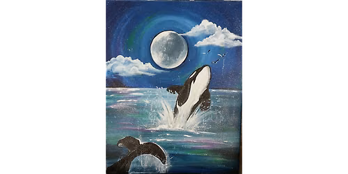 Majestic Whales - Paint and Sip in Norfolk | Classpop!\u2122
