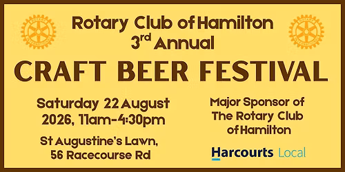 Rotary Club of Hamilton 3rd Annual Craft Beer Festival 2026