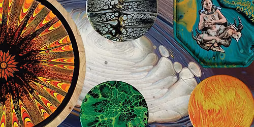 Fluid Art Painting Class in Private Cary Art Studio