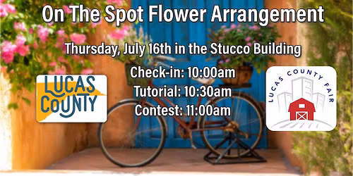 On The Spot Flower Arrangement Contest