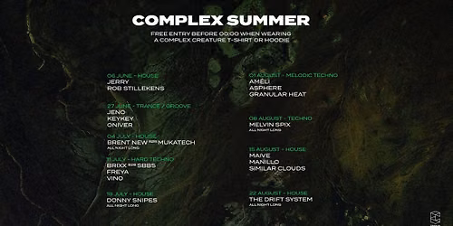 Complex Summer with The Drift System