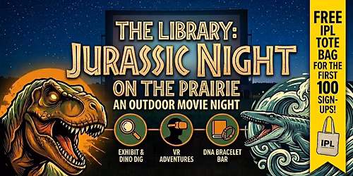 Summer Reading Kick-Off: Jurrasic Park on the Lawn