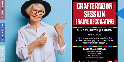 Crafternoon: Frame Decorating (South Branch)