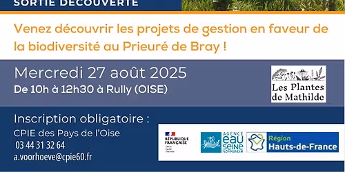 Visite des jardins au Prieur\u00e9 de Bray