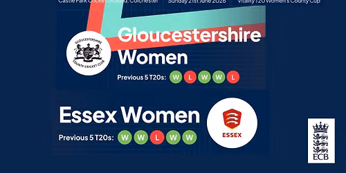 Essex Women's Vitality T20 Women's County Cup @ Colchester Castle Park