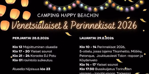 Venetsialaiset & Perinnekisat 28-30.8.2026 - Tarinoiden virrassa