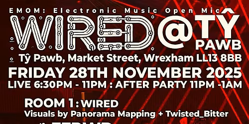 WIRED 4.0 - CERDDORIAETH ELECTRONIG BYW | ELECTRONIC MUSIC LIVE