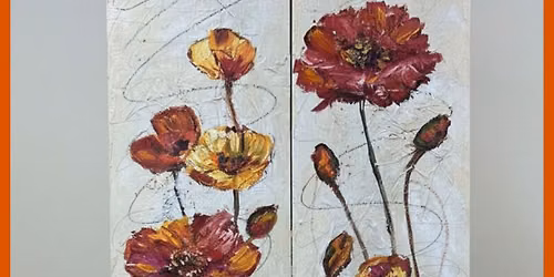 Wild Poppies in Acrylic