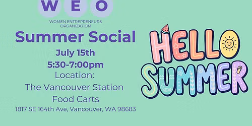 WEO Summer Social - Member and Guests Welcome