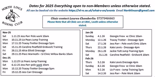 Jess Carr Dressage Clinic 19.12.25