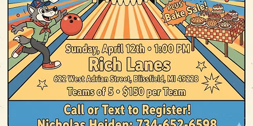 Blissfield Cub Scouts Bowling Fundraiser