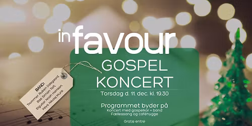 Julekoncert med inFavour Gospel og band - Gratis Entr\u00e9