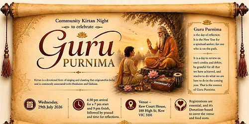 Guru Purnima Community Kirtan