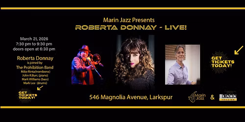 Marin Jazz presents: Roberta Donnay and the Prohibition Mob