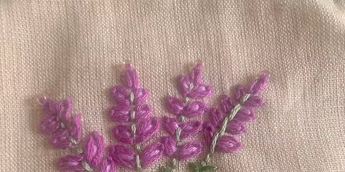 Lavender Embroidery - a half-day workshop