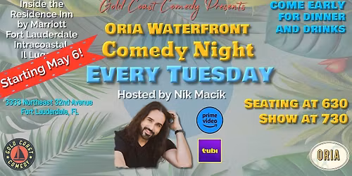 Oria Waterfront Comedy Night