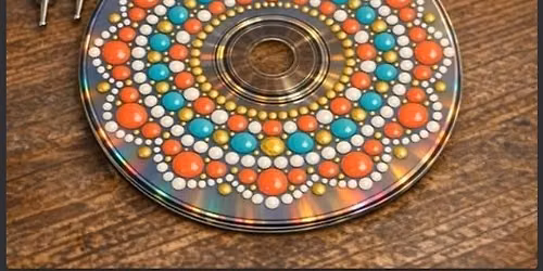 Dot & Glow: Mandalas on Recycled CDs