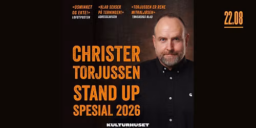 Sommerstandup: Christer Torjussen \/\/ Drammen kulturhus
